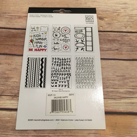 🎈6 Packs of Stickers, Rub-Ons, Chipboard Stickers - Picture 6 of 6